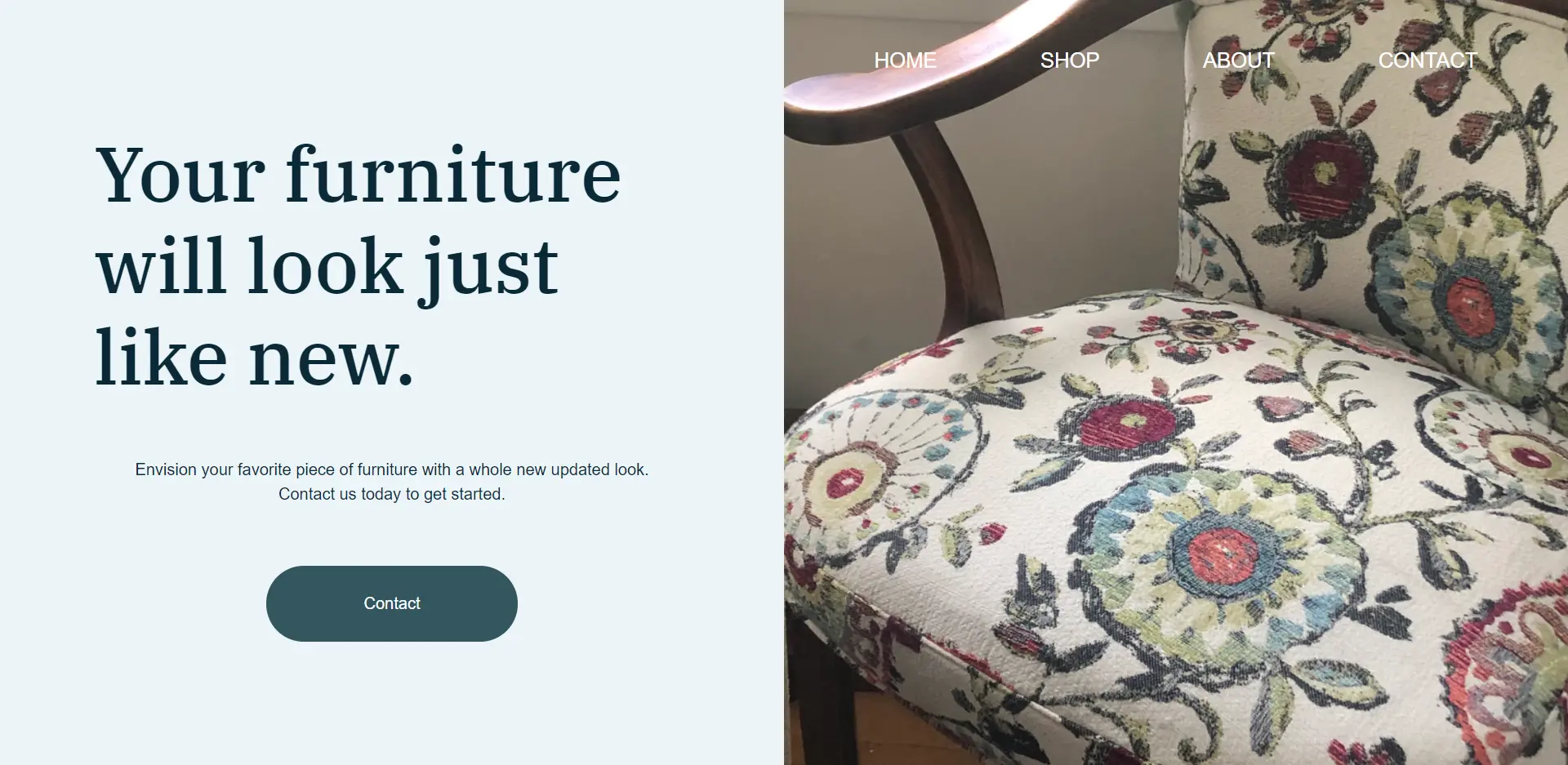 Appalachian Upholstery website screenshot
